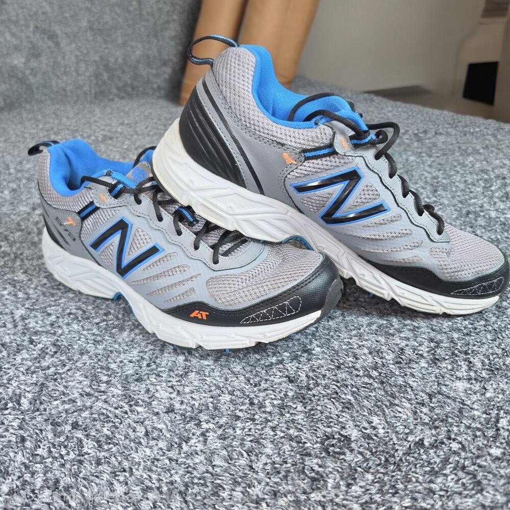 New Balance 573 AT Mens 9.5 Trail Running Shoes Gray Blue All Terrain Hiking